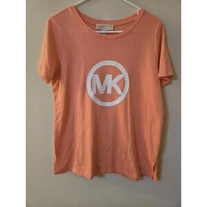 Michael Kors Women's coral Logo T-Shirt Medium
